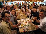 会員交流会 真夏のビアガーデンの様子